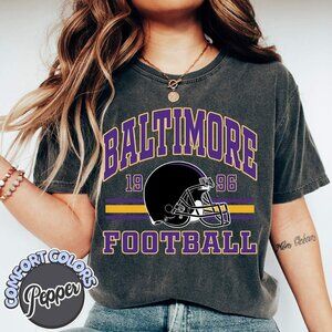 Baltimore Football Retro-Inspired Comfort Colors Tee 166